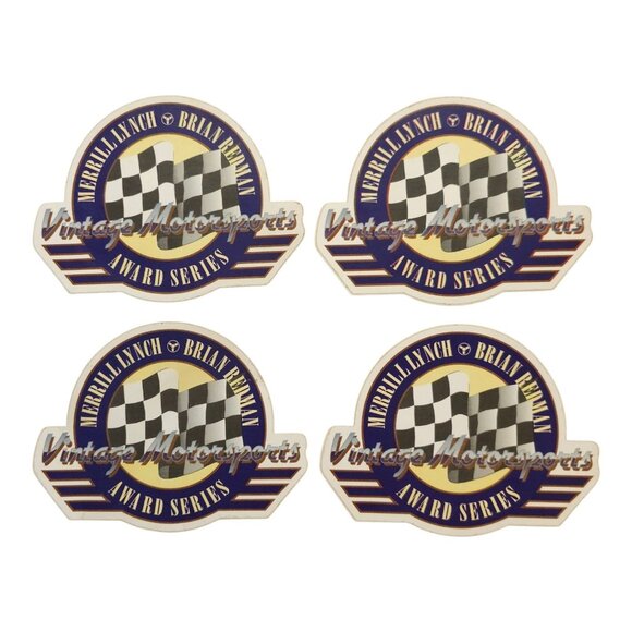 Merrill Lynch Brian Redman Vintage Motorsports Award Series Sticker Lot 90s NOS - Picture 1 of 6